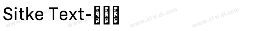 Sitke Text字体转换